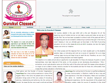 Tablet Screenshot of gurukulclasses.com